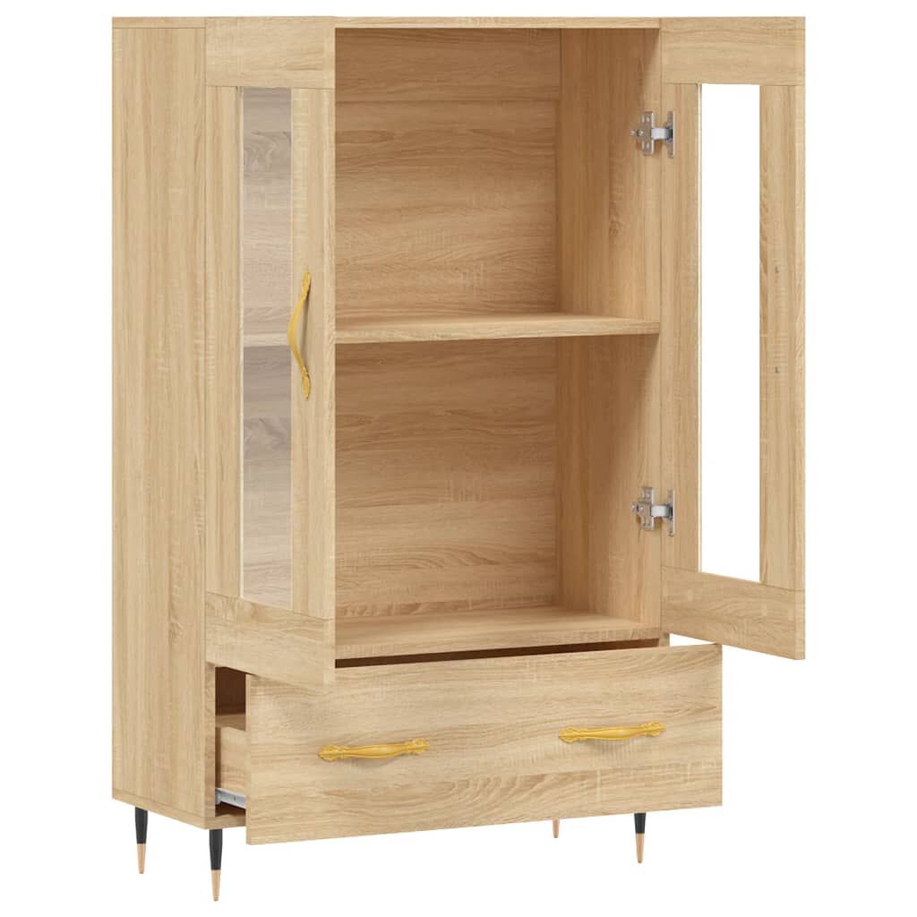 vidaXL Ντουλάπα Sonoma Δρυς 69,5 x 31 x 115 εκ. από Επεξεργασμένο Ξύλο
