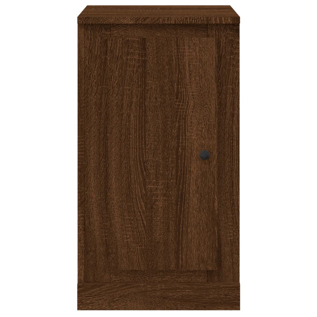 vidaXL Ντουλάπια 2 τεμ. Καφέ Δρυς 37,5x35,5x67,5 εκ Επεξεργ. Ξύλο