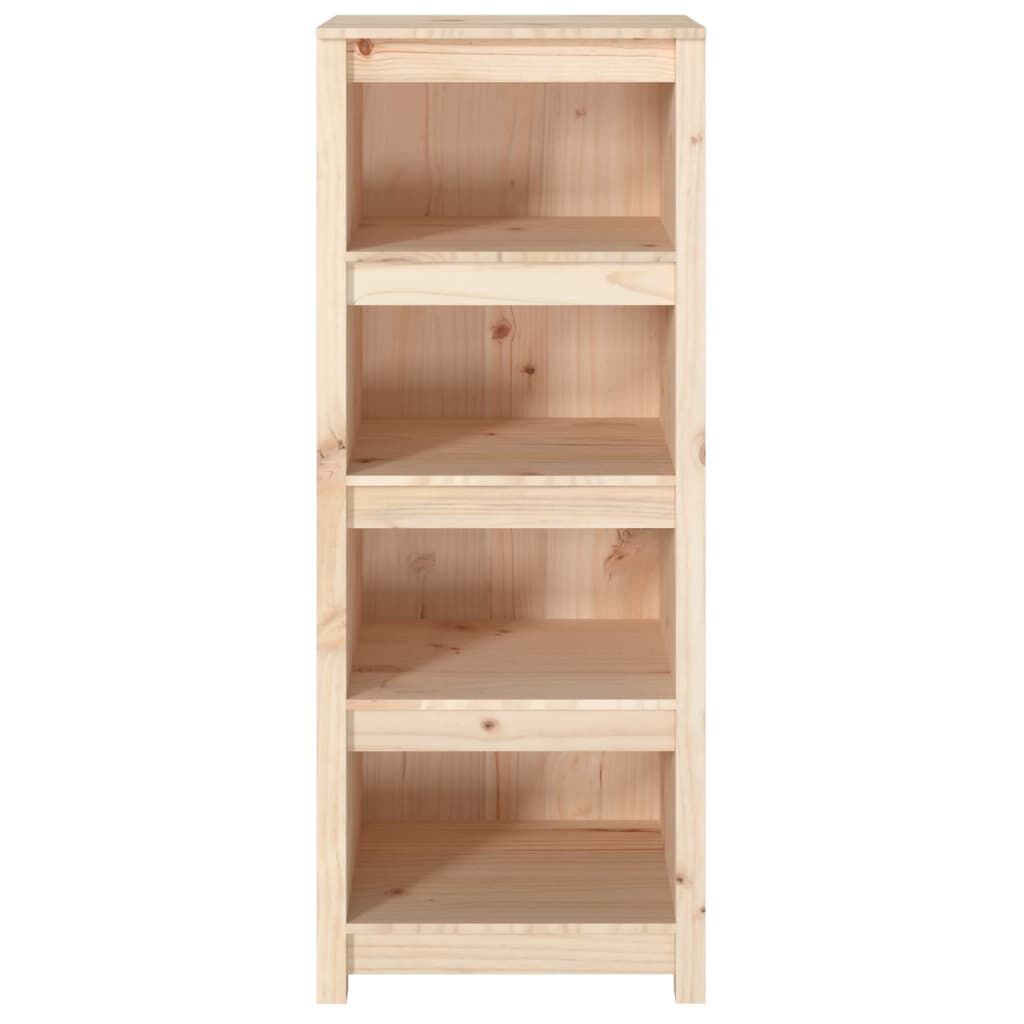 vidaXL Βιβλιοθήκη 50 x 35 x 125,5 εκ. από Μασίφ Ξύλο Πεύκου