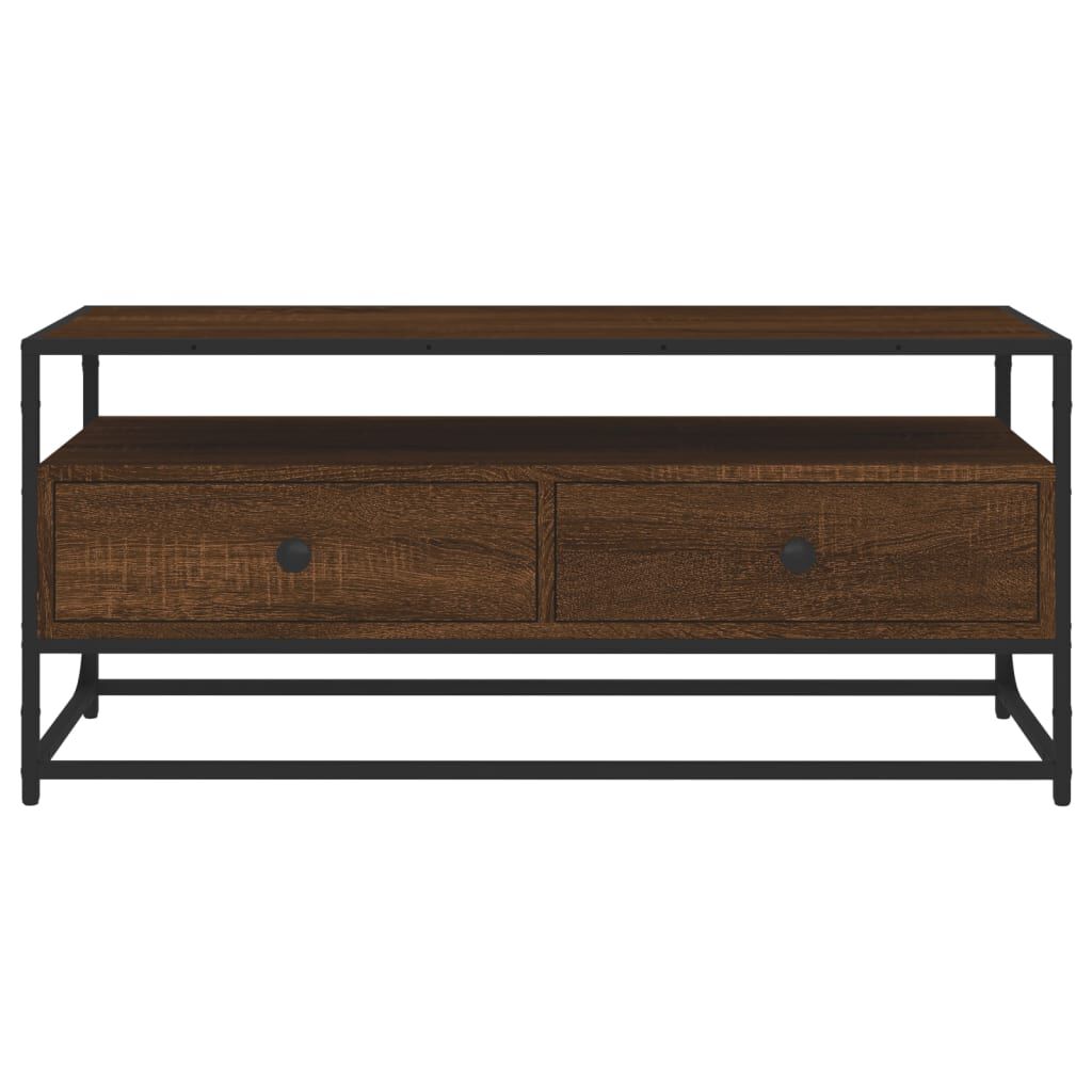 vidaXL Έπιπλο Τηλεόρασης Καφέ Δρυς 100x35x45 εκ. Επεξεργασμένο Ξύλο