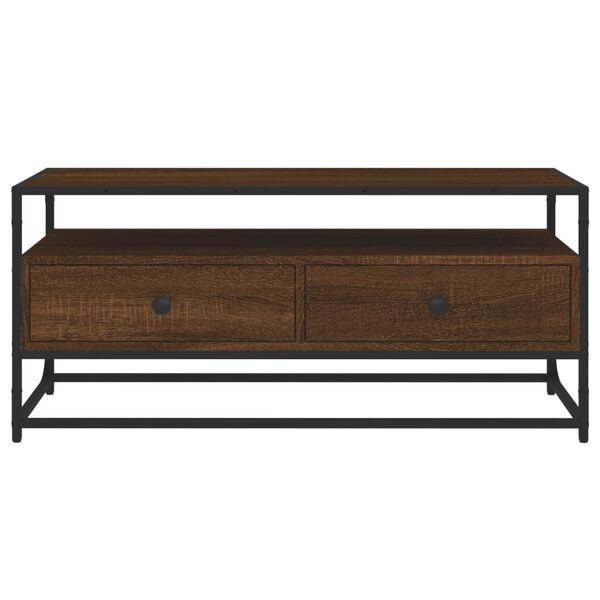 vidaXL Έπιπλο Τηλεόρασης Καφέ Δρυς 100x35x45 εκ. Επεξεργασμένο Ξύλο