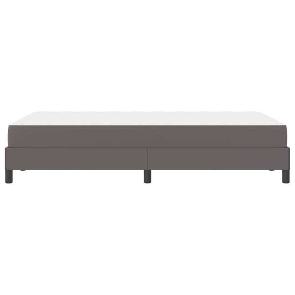 vidaXL Κρεβάτι Άλλο Γκρι 120 x 190 cm Τεχνητό δέρμα