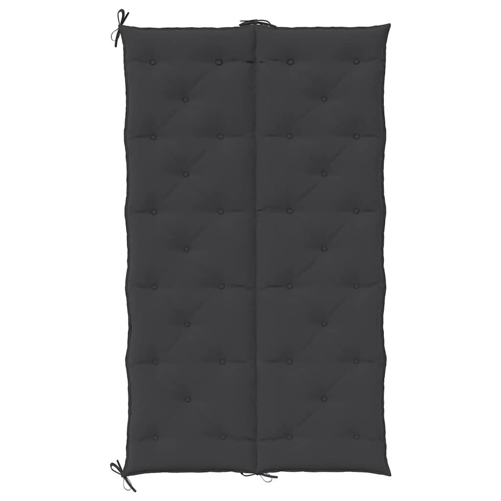 vidaXL Μαξιλάρι Πάγκου Κήπου Μαύρο 180x(50+50)x7 εκ. Ύφασμα Oxford