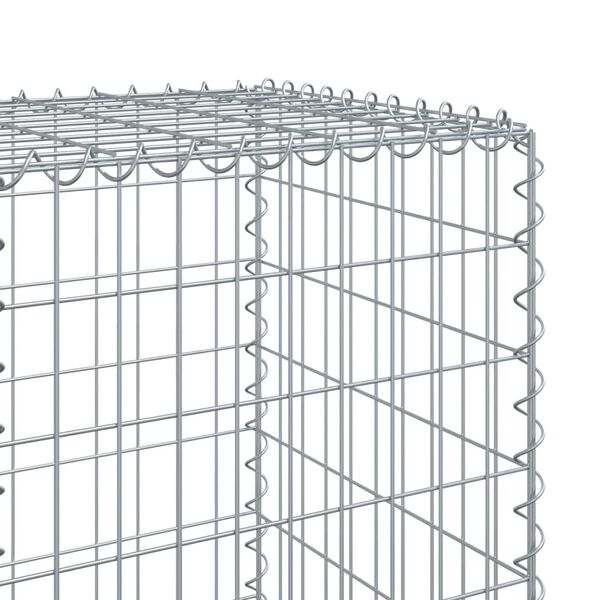 vidaXL Συρματοκιβώτιο με Κάλυμμα 1100x50x150εκ από Γαλβανισμένο Χάλυβα
