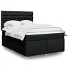 vidaXL &Kappa;&rho;&epsilon;&beta;ά&tau;&iota; Boxspring &mu;&epsilon; &Sigma;&tau;&rho;ώ&mu;&alpha; &Mu;&alpha;ύ&rho;&omicron; 140x200 &epsilon;&kappa;. &Upsilon;&phi;&alpha;&sigma;&mu;ά&tau;&iota;&nu;&omicron;