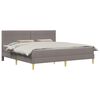 vidaXL &Sigma;&kappa;&epsilon;&lambda;&epsilon;&tau;ό&sigmaf; &kappa;&rho;&epsilon;&beta;&alpha;&tau;&iota;&omicron;ύ &mu;&epsilon; &sigma;&tau;&rho;ώ&mu;&alpha; Taupe 200 x 200 cm &Pi;&omicron;&lambda;&upsilon;&epsilon;&sigma;&tau;έ&rho;&alpha;&sigmaf;