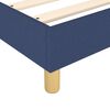 vidaXL Κρεβάτι Boxspring με Στρώμα Μπλε 100 x 200 εκ. Υφασμάτινο