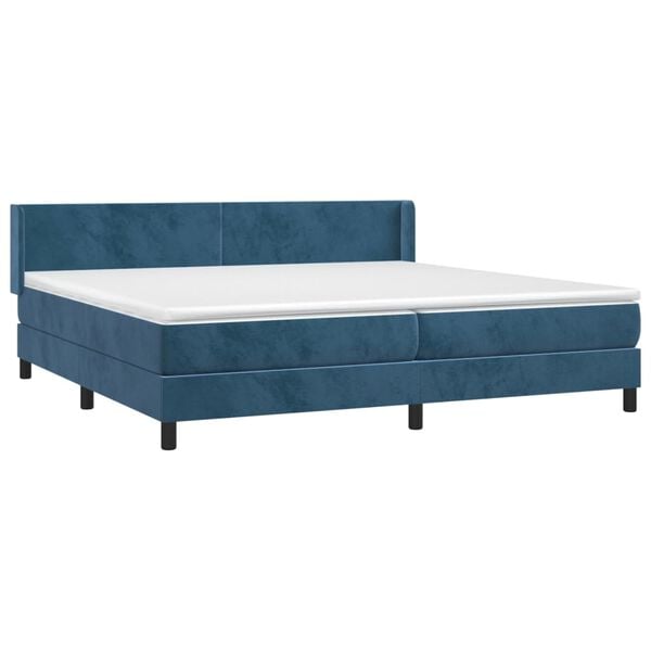 vidaXL &Kappa;&rho;&epsilon;&beta;ά&tau;&iota; Boxspring &mu;&epsilon; &Sigma;&tau;&rho;ώ&mu;&alpha; &Sigma;&kappa;&omicron;ύ&rho;&omicron; &Mu;&pi;&lambda;&epsilon; 200x200 &epsilon;&kappa;. &Beta;&epsilon;&lambda;&omicron;ύ&delta;&iota;&nu;&omicron;