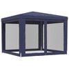 vidaXL Τέντα Εκδηλώσεων με 4 Τοιχώματα με Δίχτυ Μπλε 3 x 3 μ. από HDPE