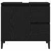 vidaXL Ντουλάπι Μπάνιου Μαύρη δρυς 65 x 33 x 60 εκ Επεξεργασμένο ξύλο