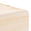 vidaXL Κομοδίνο με συρτάρι Καφέ 39 x 34 x 16.5 εκ. Μασίφ ξύλο πεύκου