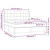 vidaXL &Kappa;&rho;&epsilon;&beta;ά&tau;&iota; Boxspring &mu;&epsilon; &Sigma;&tau;&rho;ώ&mu;&alpha; &Sigma;&kappa;&omicron;ύ&rho;&omicron; &Pi;&rho;ά&sigma;&iota;&nu;&omicron; 160x200&epsilon;&kappa;. &Beta;&epsilon;&lambda;&omicron;ύ&delta;&iota;&nu;&omicron;