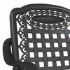 vidaXL Καρέκλα Κήπου 2 pcs Μαύρο 55 x 56.5 x 91εκ Αλουμίνιο
