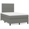 vidaXL &Kappa;&rho;&epsilon;&beta;ά&tau;&iota; Boxspring &mu;&epsilon; &Sigma;&tau;&rho;ώ&mu;&alpha; & LED &Sigma;&kappa;.&Gamma;&kappa;&rho;&iota; 120x190&epsilon;&kappa;. &Upsilon;&phi;&alpha;&sigma;&mu;ά&tau;&iota;&nu;&omicron;
