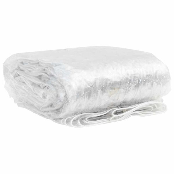 vidaXL Σαφής μουσαμάς με οπές 1x5 m PVC