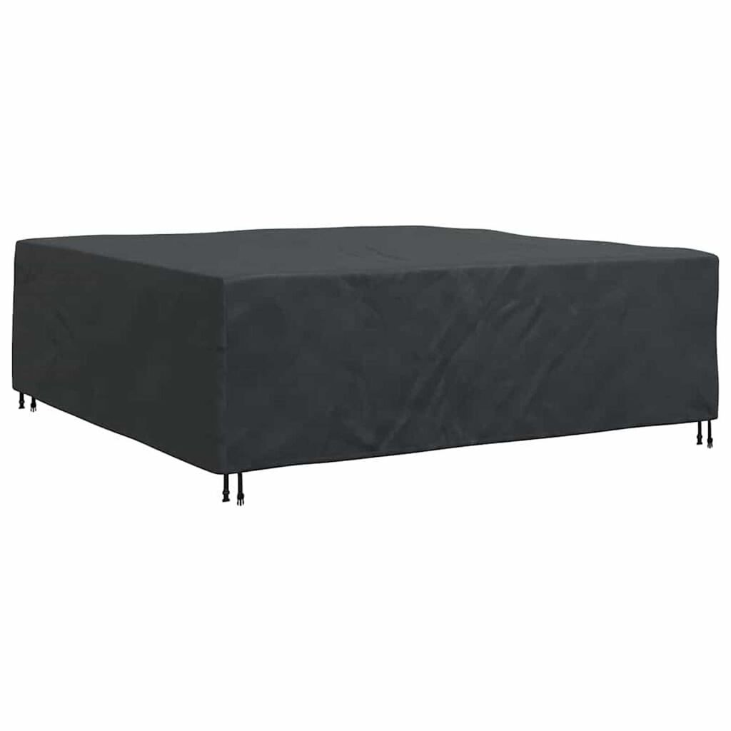 vidaXL Κάλυμμα επίπλων εξωτερικού χώρου Μαύρο 235 x 235 x 70 εκ. 210D