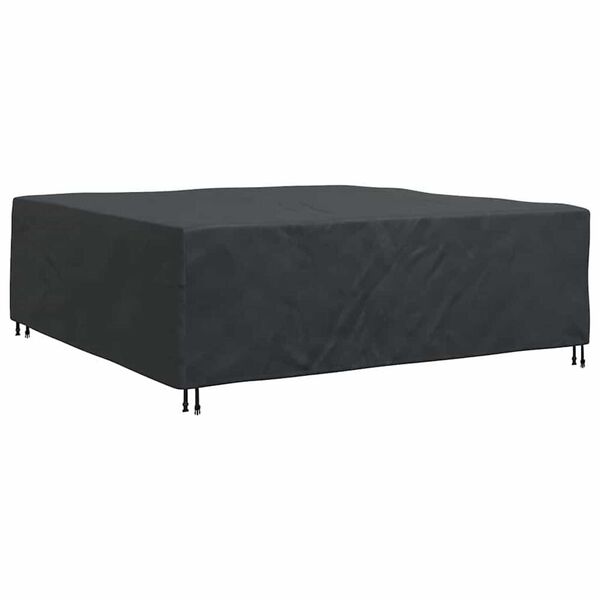 vidaXL Κάλυμμα επίπλων εξωτερικού χώρου Μαύρο 235 x 235 x 70 εκ. 210D
