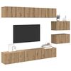 vidaXL Σετ επίπλου τηλεόρασης 8 pcs artisan δρυς 60 x 30 x 30 cm
