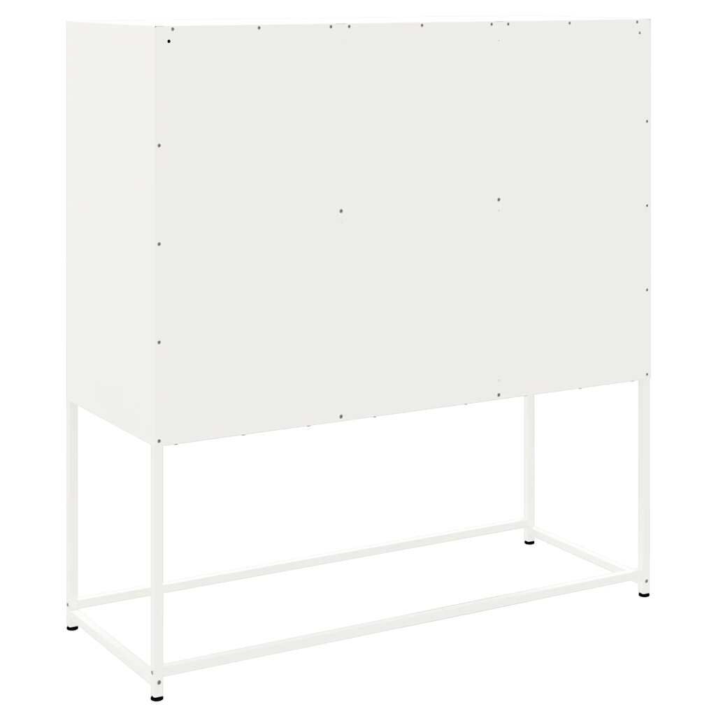 vidaXL Ντουλάπι Λευκό 100,5x39x107 εκ. Ατσάλινος