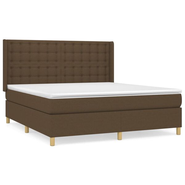 vidaXL &Kappa;&rho;&epsilon;&beta;ά&tau;&iota; Boxspring &mu;&epsilon; &Sigma;&tau;&rho;ώ&mu;&alpha; &Sigma;&kappa;&omicron;ύ&rho;&omicron; &Kappa;&alpha;&phi;έ 160x200 &epsilon;&kappa; &Upsilon;&phi;&alpha;&sigma;&mu;ά&tau;&iota;&nu;&omicron;