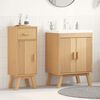 vidaXL Σετ Επίπλων Μπάνιου με συρτάρι 2 pcs Καφέ 114 x 43 x 73.5 εκ.