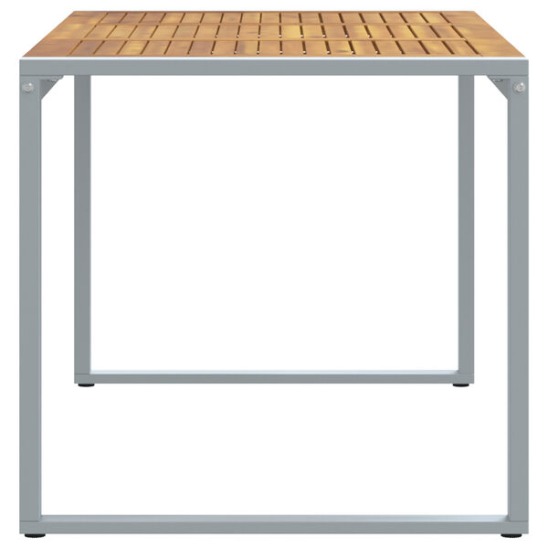 vidaXL Τραπέζι Κήπου Με Πόδια σε Σχήμα U 140x80x75 εκ. Μασίφ Ακακία