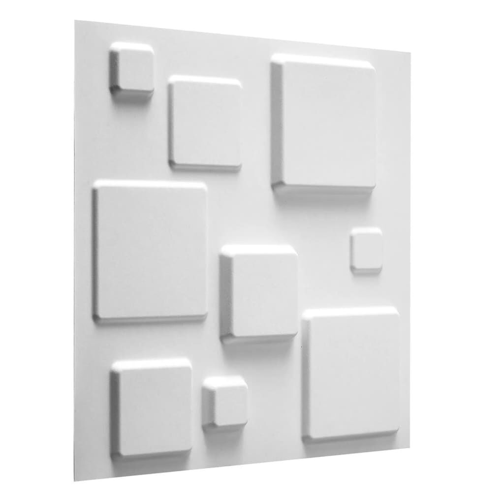 WallArt Πάνελ Τοίχου Τρισδιάστατα Τετράγωνα 12 τεμ. GA-WA09