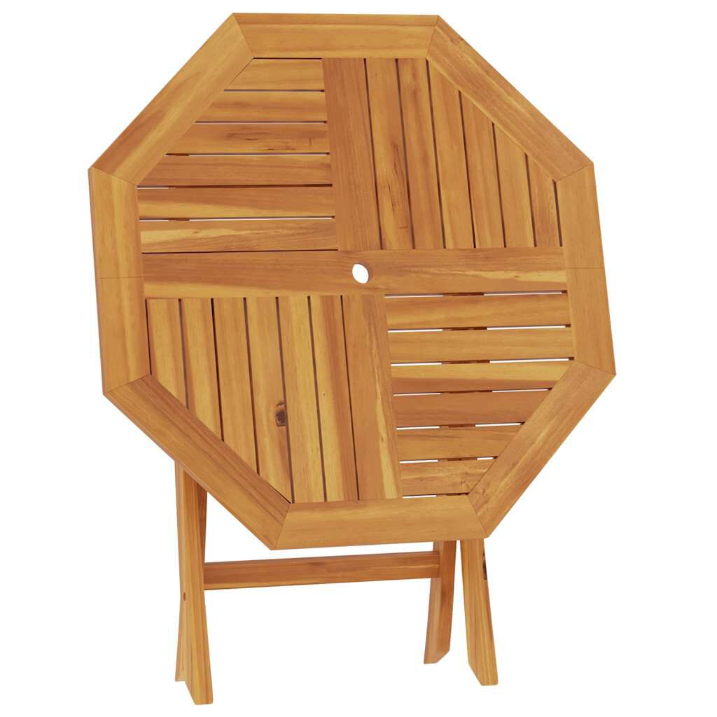 vidaXL Τραπέζι Κήπου Πτυσσόμενο 85 x 85 x 76 εκ. από Μασίφ Ξύλο Teak