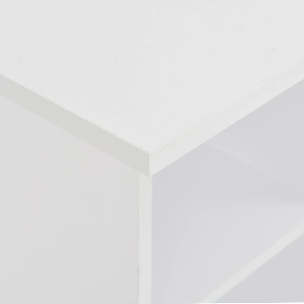 vidaXL Τραπέζι Μπαρ Λευκό 60 x 60 x 110 εκ.