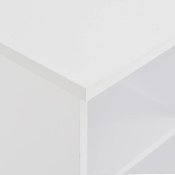 vidaXL Τραπέζι Μπαρ Λευκό 60 x 60 x 110 εκ.