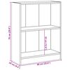 vidaXL Βιβλιοθήκη Λευκή 60 x 24 x 76 εκ. από Επεξεργασμένο Ξύλο