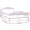 vidaXL Box Spring &kappa;&rho;&epsilon;&beta;ά&tau;&iota; &mu;&epsilon; &sigma;&tau;&rho;ώ&mu;&alpha; &rho;&omicron;&zeta; 120x220 cm &Beta;&epsilon;&lambda;&omicron;ύ&delta;&iota;&nu;&omicron;