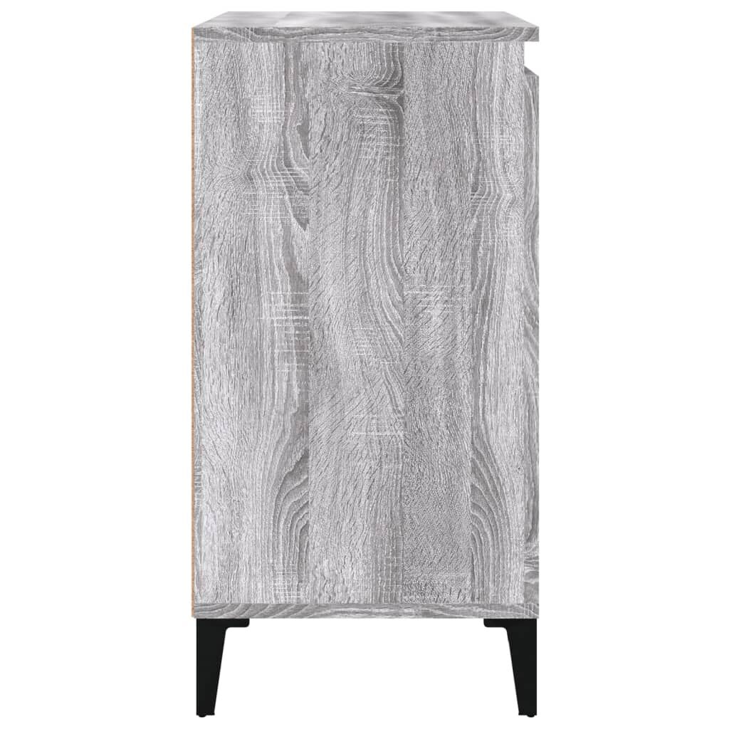 vidaXL Κομοδίνο Γκρι Sonoma 40x35x70 εκ. από Επεξεργασμένο Ξύλο