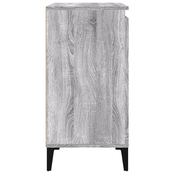 vidaXL Κομοδίνο Γκρι Sonoma 40x35x70 εκ. από Επεξεργασμένο Ξύλο