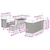vidaXL Σετ Καναπέ Κήπου 8 pcs Μπεζ συνθετικό ρατάν