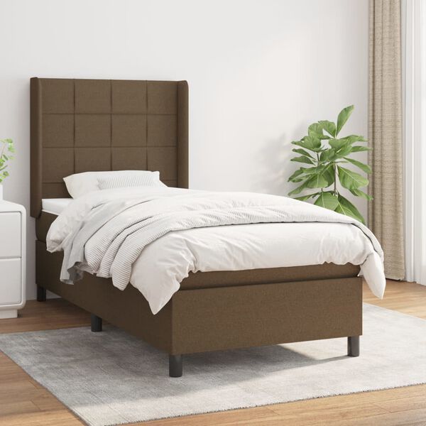 vidaXL &Kappa;&rho;&epsilon;&beta;ά&tau;&iota; Boxspring &mu;&epsilon; &Sigma;&tau;&rho;ώ&mu;&alpha; &Sigma;&kappa;&omicron;ύ&rho;&omicron; &Kappa;&alpha;&phi;έ 100x200 &epsilon;&kappa;. &Upsilon;&phi;&alpha;&sigma;&mu;ά&tau;&iota;&nu;&omicron;
