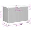 vidaXL Κουτί Αποθ. Κήπου Γκρι 110x55x63 εκ. Συνθ. Ρατάν/Μασίφ Ακακία