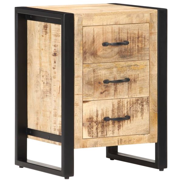 vidaXL Κομοδίνο 40 x 35 x 55 εκ. από Μασίφ Ξύλο Μάνγκο