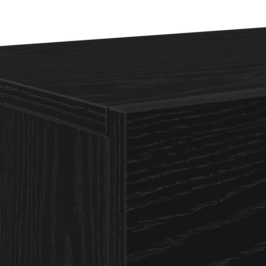 vidaXL Μονάδα τηλεόρασης Μαύρο Δρυς 150x30x50 εκ Επεξεργασμένο ξύλο