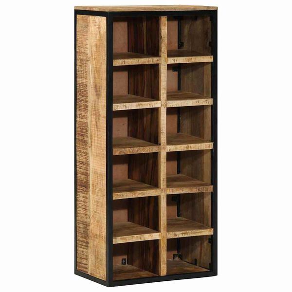 vidaXL Ντουλάπα Παπουτσιών Καφέ 50 x 30 x 110 εκ Μασίφ ξύλο μάνγκο