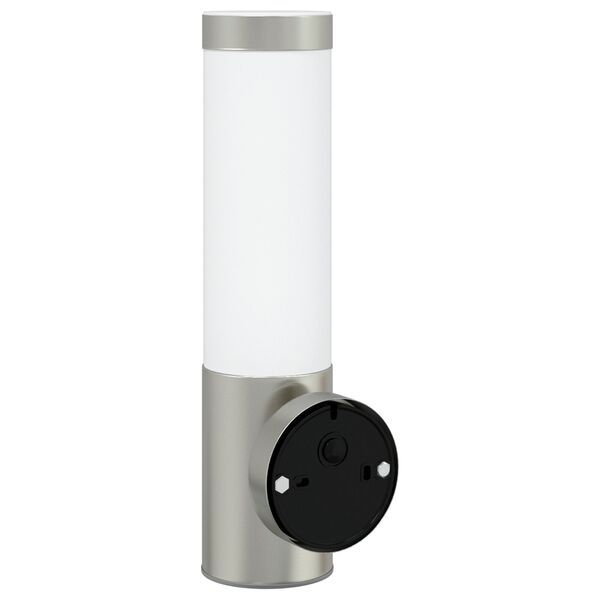 vidaXL Εξωτερικά Φωτιστικά Τοίχου 2 pcs Ασημί 12 x 7.5 x 29 εκ