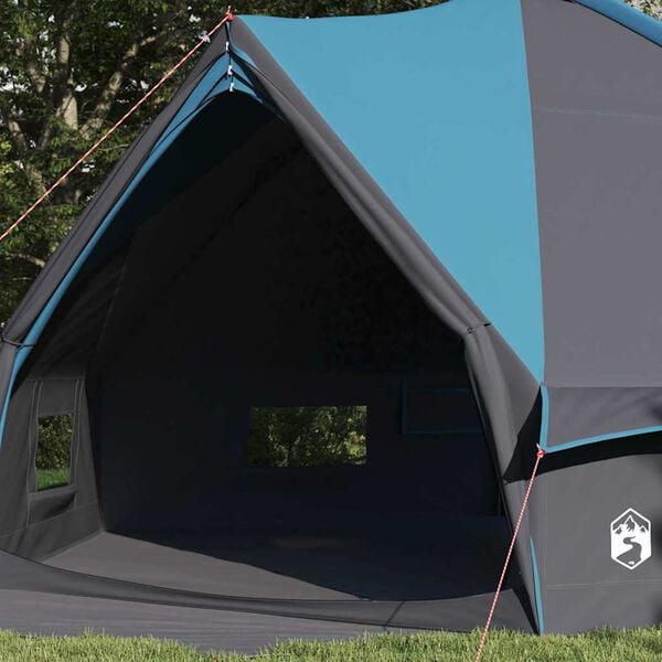 vidaXL Σκηνίτσα Teepee με στέγη Μπλε και Γκρι 490 x 410 x 210 εκ.