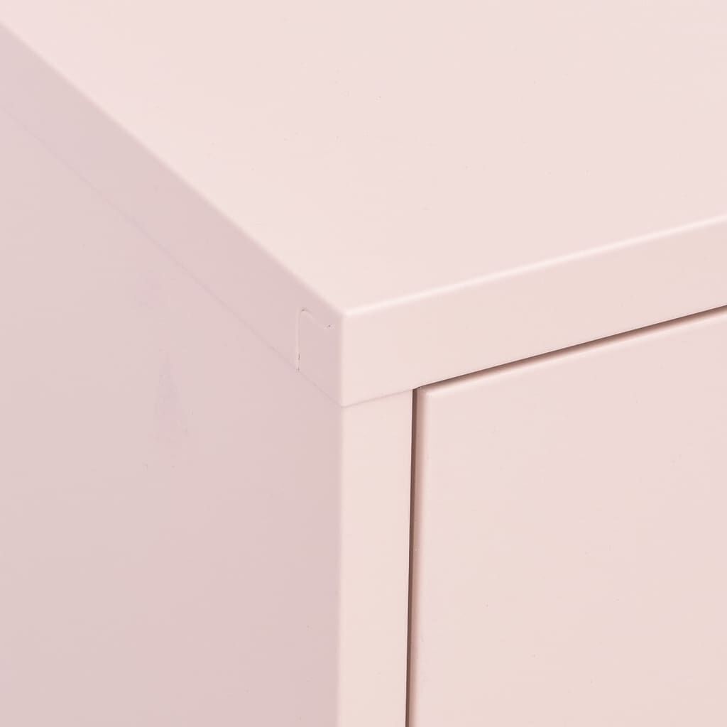vidaXL Ντουλάπι Αποθήκευσης Ροζ 80 x 35 x 101,5 εκ. από Ατσάλι