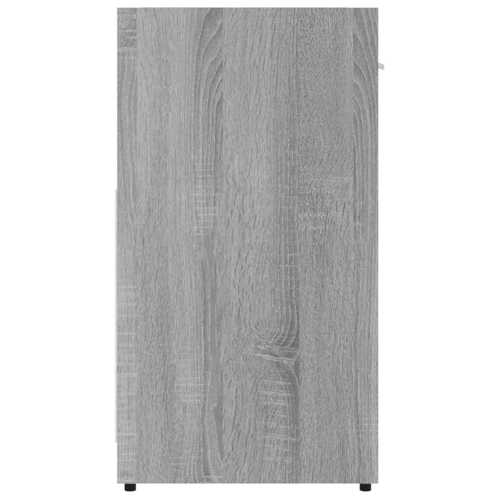 vidaXL Ντουλάπι Μπάνιου Γκρι Sonoma 60x33x60 εκ. Επεξεργασμένο Ξύλο