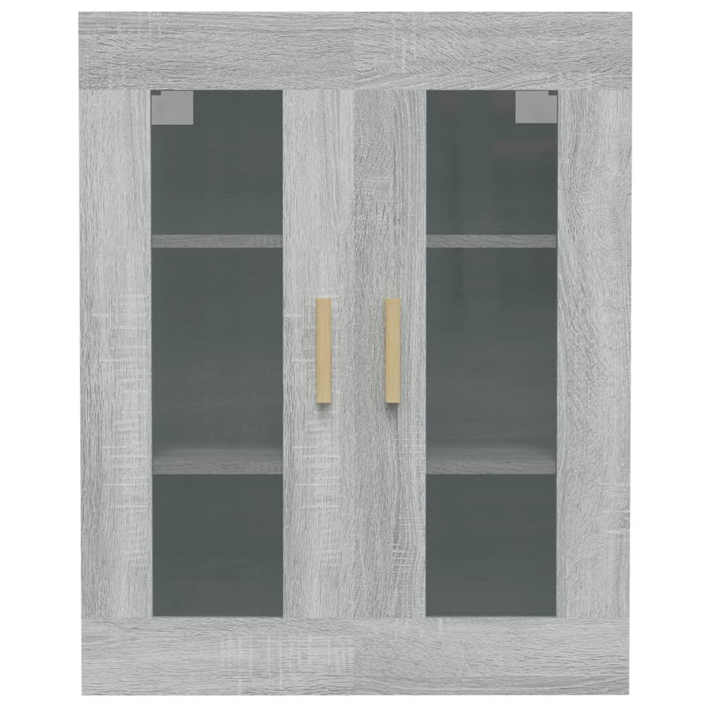 vidaXL Ντουλάπι Τοίχου Κρεμαστό Γκρι sonoma 69,5x34x90 εκ.