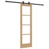 vidaXL Συρόμενη Πόρτα ORKDAL Καφέ 61 x 198.5 εκ. Ξύλο και μέταλλο