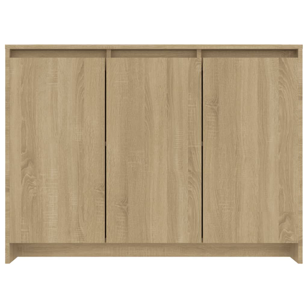 vidaXL Μπουφές Sonoma Δρυς 102x33x75 εκ. Επεξεργασμένο Ξύλο