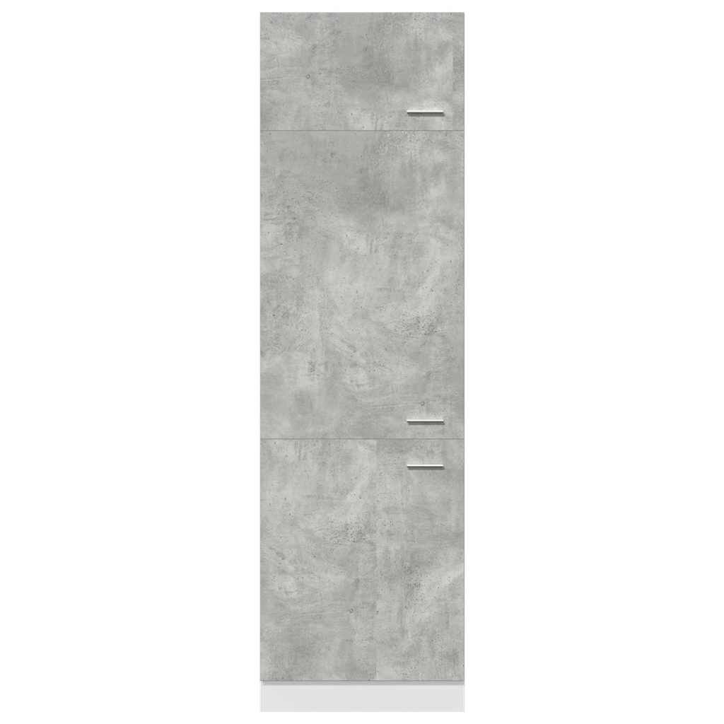 vidaXL Ντουλάπι Ψυγείου Lyon Γκρι Σκυροδέματος 60x57x207εκ.