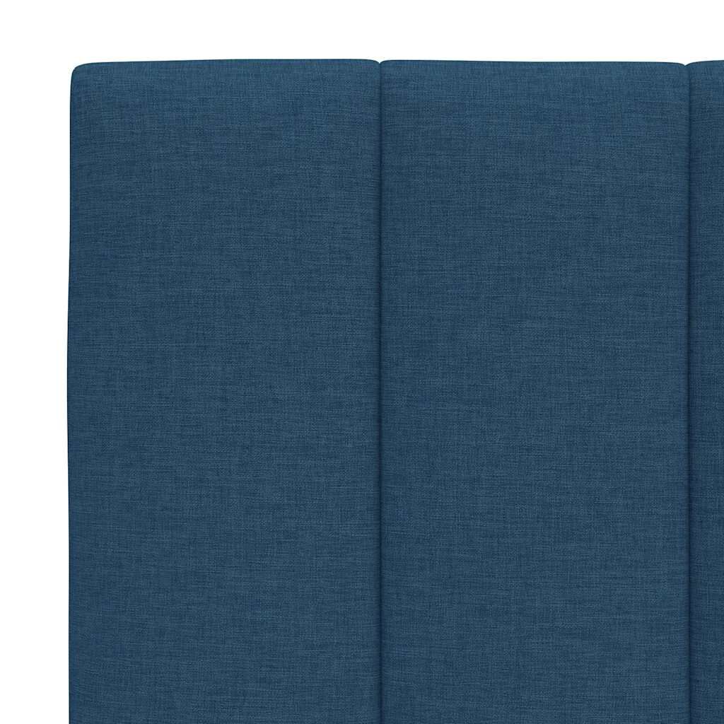 vidaXL Πλαίσιο κρεβατιού χωρίς στρώμα μπλε 120x200cm ύφασμα