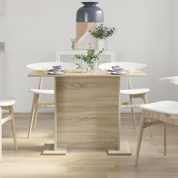 vidaXL Τραπεζαρία Sonoma Δρυς 110 x 60 x 75 εκ. από Επεξ. Ξύλο